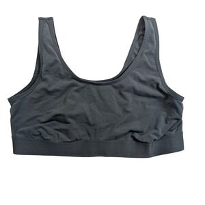Athletic Works Seamless Sports Bra Tank – Women's M Gray Racerback